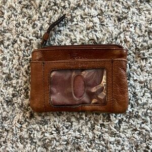 Fossil Brown Leather Card Holder